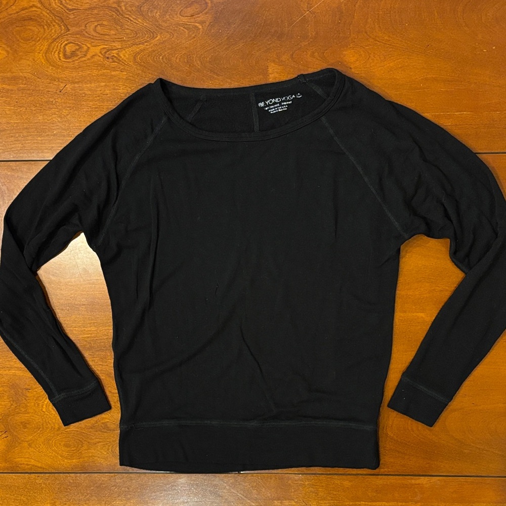 Beyond Yoga‎ Bamboo Fleece Raglan Long Sleeve Top XS